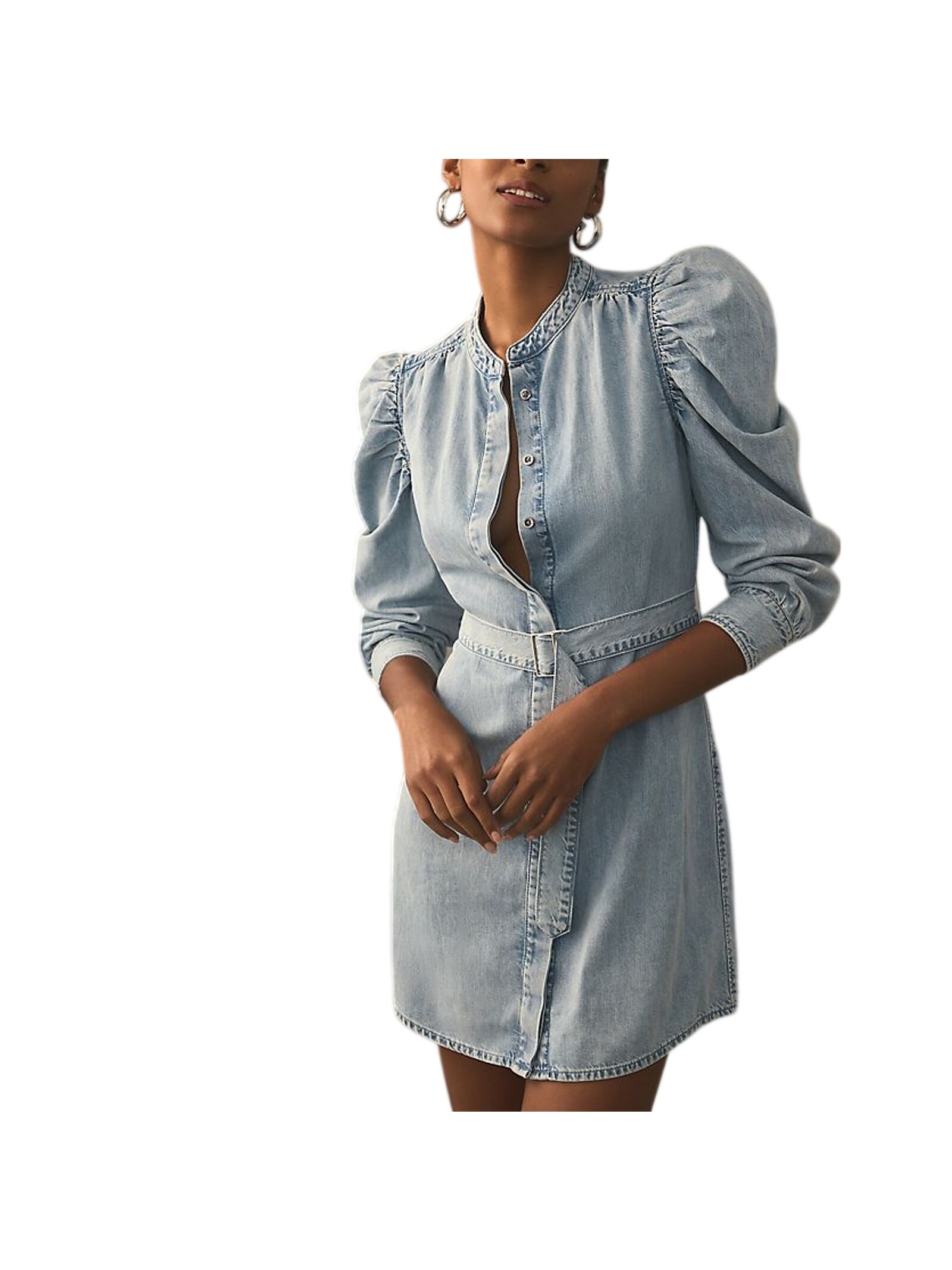 Frame Classic Blue Gillian Mini Dress Size L
